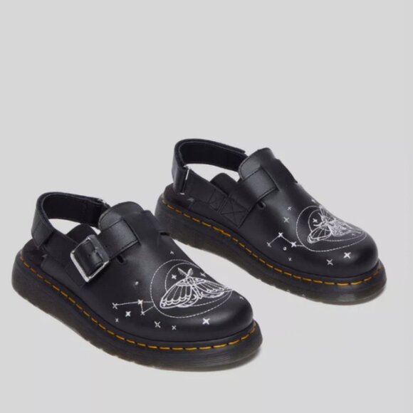 Dr. Martens JORGE II CELESTIAL MOTH EMBROIDERED MULES MSRP$210 Chic & Grunge - Picture 8 of 16
